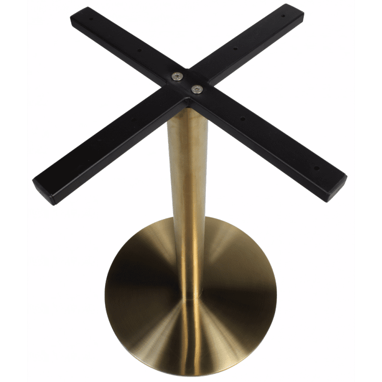 Corten Round Gold Table Base