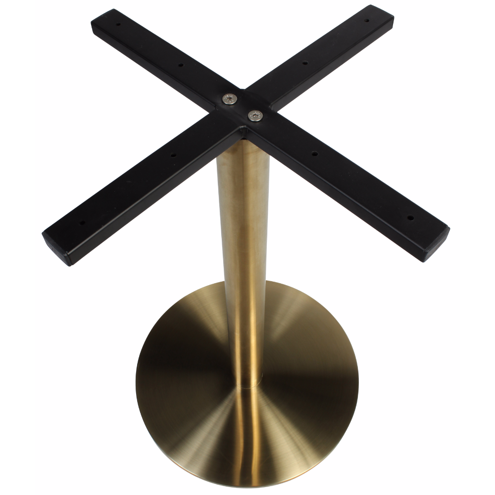 Corten Round Gold Table Base