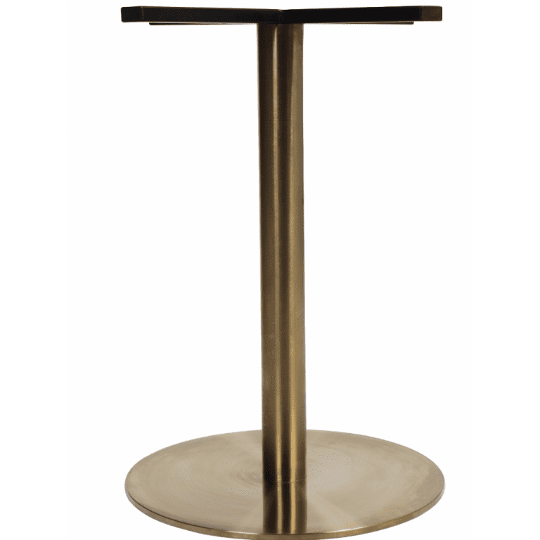 Corten Round Gold Table Base