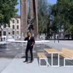 Urbantime VENTIQUATTRO H24 street furniture table for public spaces in Australia